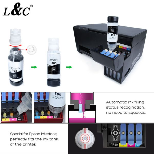 003 sublimation ink For Epson Ecotank ET 2700 ET 2750 ET 3700 ET 4750 L1110 L3100 L3101 L3110 L3150 L5190 printer - Image 2