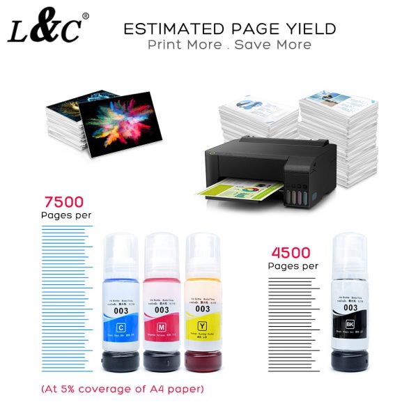 003 sublimation ink For Epson Ecotank ET 2700 ET 2750 ET 3700 ET 4750 L1110 L3100 L3101 L3110 L3150 L5190 printer - Image 3