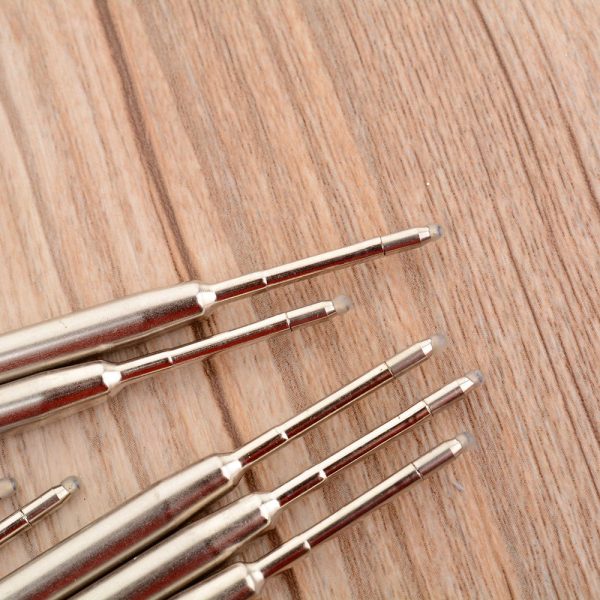10 Pcs/Pack Metal Ballpoint Pen Refill Smooth Fine 1.0mm Blue Ink Medium Roller Ball Office Back to School Series Stationery - Image 5