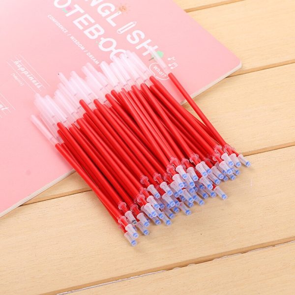 10 Pcs/Set Gel Pen Refills Rods 0.38mm Black Blue Red Ink Neutral Pen Washable Handle Refill Rod School Supplies Stationery - Image 5