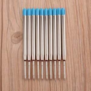 10 pcs/lot Meta Pen Refill School Office Ballpoint Pen Refill Smooth Fine 1.0mm Medium For Parker Stationery Gifts Supplies Pen