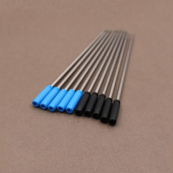 10 pcs/lot Rotating Metal Pen Refill Special Ballpoint Pen Refill Rod Cartridge Core Ink Recharge Black Blue Ink 11.6cm - Image 4
