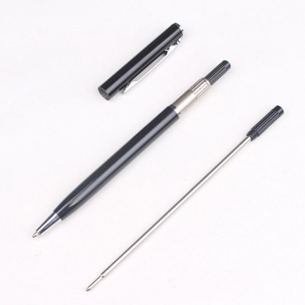 10 pcs/lot Rotating Metal Pen Refill Special Ballpoint Pen Refill Rod Cartridge Core Ink Recharge Black Blue Ink 11.6cm - Image 5