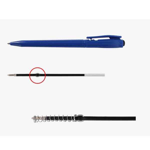 100 Pcs Black Red Blue 0.7mm Ballpoint Pen Refill School Stationery Office Writing Pen Refills Supplies - Image 3