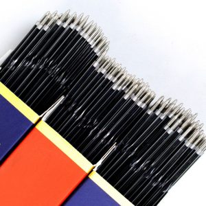 100 Pcs Black Red Blue 0.7mm Ballpoint Pen Refill School Stationery Office Writing Pen Refills Supplies