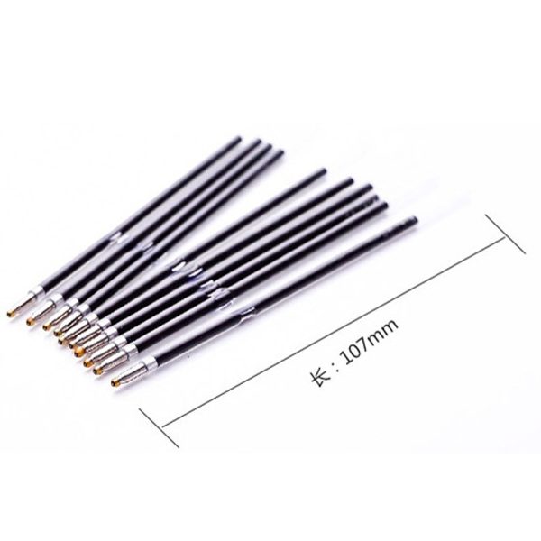 100 Pcs Black Red Blue 0.7mm Ballpoint Pen Refill School Stationery Office Writing Pen Refills Supplies - Image 5