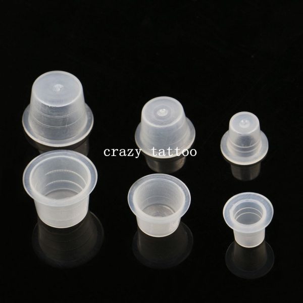 100pcs Plastic Tattoo Ink Cups 8mm 11mm 15mm Tattoo Ink Cups Holder Container Pigment Ink Caps Tattoo Accessories - Image 5
