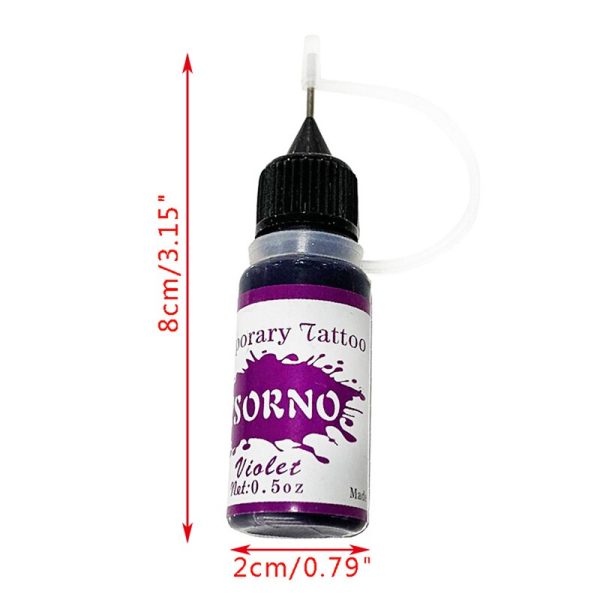 10Ml Semi-Permanent Tattoo Ink Paste For Temporary Natural Body Paint Sticker Tattoo Pigments Ink Tattoo Ink Tattoo Ink Set - Image 3
