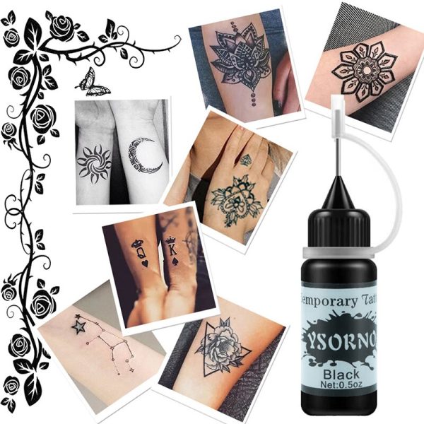 10Ml Semi-Permanent Tattoo Ink Paste For Temporary Natural Body Paint Sticker Tattoo Pigments Ink Tattoo Ink Tattoo Ink Set - Image 5