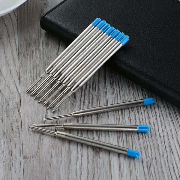 10Pcs Metal Pen Refill Ballpoint Pen Refill Smooth 1mm Pen Replacement for Tactical Pen School Office Stationery Gift Supplies - Image 2