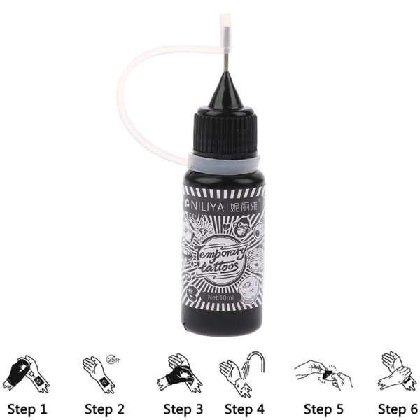 10ml Professional Semipermanent Henna Tattoo Ink Paste Cones Organic Juice Ink Mehendi Body Art Paint Cream Tattoo Supply Tool - Image 2