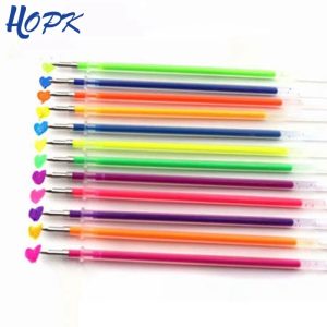 12pcs/set Colors Gel Pen Refill 0.7mm Multi Colored Painting Gel Ink Ballpoint Pens Refills Rod for School Stationery