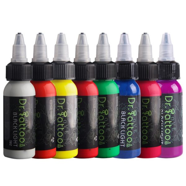 15/30ML High Quality Purple Light Tattoo Inks Professional Permanent Makeup Body Microblading Easy Coloring Fluorescent Pigment - Image 2