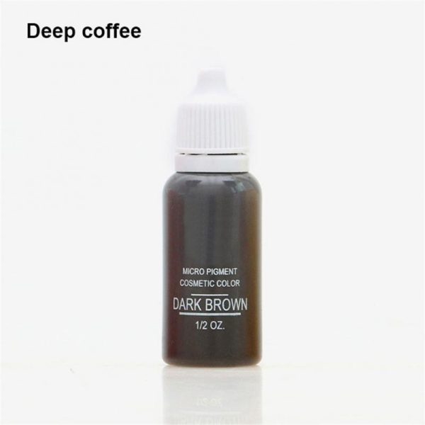 15ml Professional Tattoo Ink Permanent Makeup Eyebrow Lips Eye Line Tattoo Inks Microblading Pigment DIY Body Beauty Tattoo Art - Image 3