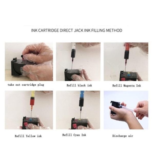 1Pcs 30ml Universal Dye Ink Refill Ink CISS Cartridge Kit Replacement For HP for Canon For Brother For All Brand Inkjet Printers - Image 5