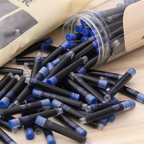 2.6/3.4mm Disposable Fountain Pen Ink Cartridge Pen Refill Black/Red/Blue Ink Set School Office Supplies Stationery Gifts 50pcs - Image 2