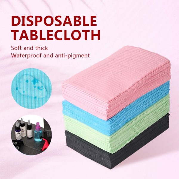20/50/100pcs Disposable Tattoo Cleaning Wipes Pad Double-layer Composite Membrane Absorbent Waterproof Tablecloths Tattoo Bibs