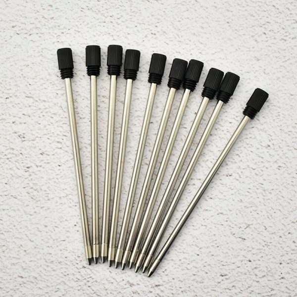 20 pcs/lot Metal pen refill for Crystal Diamond Ballpoint pen student pen rod cartridge core black blue color 7cm length - Image 3