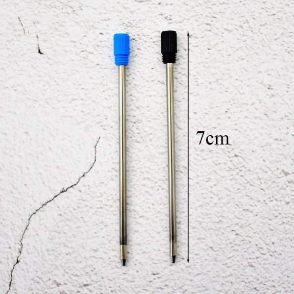 20 pcs/lot Metal pen refill for Crystal Diamond Ballpoint pen student pen rod cartridge core black blue color 7cm length - Image 4
