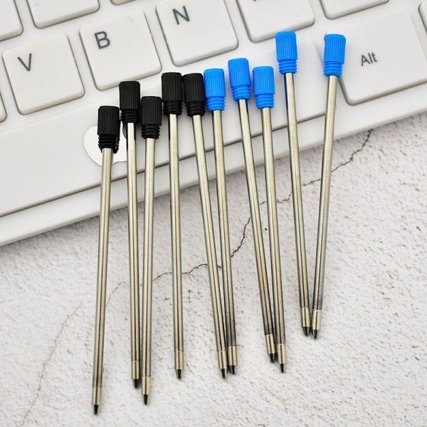 20 pcs/lot Metal pen refill for Crystal Diamond Ballpoint pen student pen rod cartridge core black blue color 7cm length - Image 5