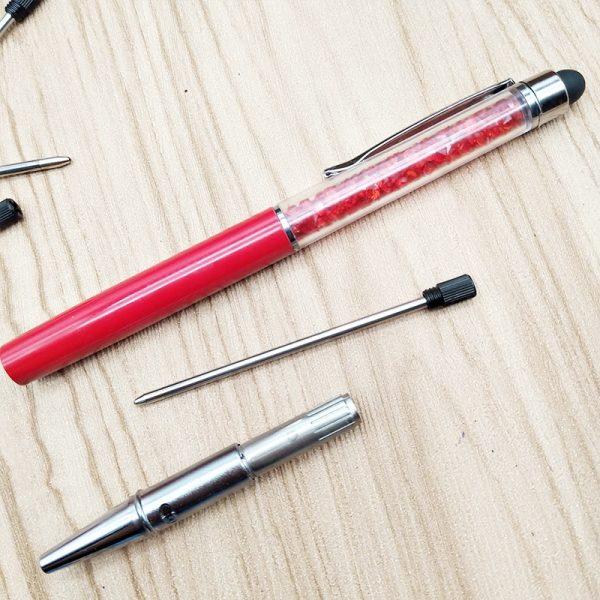 20 pcs/lot Metal pen refill for Crystal Diamond Ballpoint pen student pen rod cartridge core black blue color 7cm length - Image 6