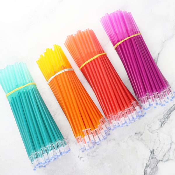 20Pcs/Set Color Erasable Gel Pen Refill Rods 0.5mm Colorful Ink Washable Handle Magic Erasable Pens For School Doodle Stationery - Image 2