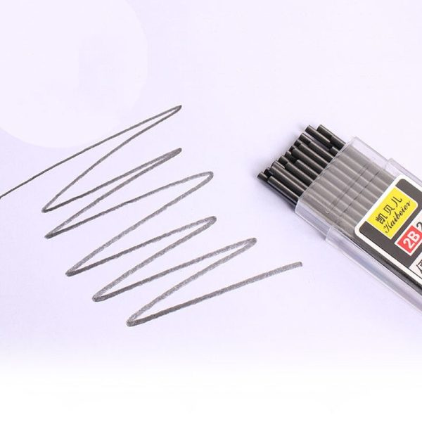 20pcs/bottle 2.0mm Graphite Lead Automatic Pencil Replacement Core 2B Thick Core Mechanical Pencil Refill School Office Refills - Image 5