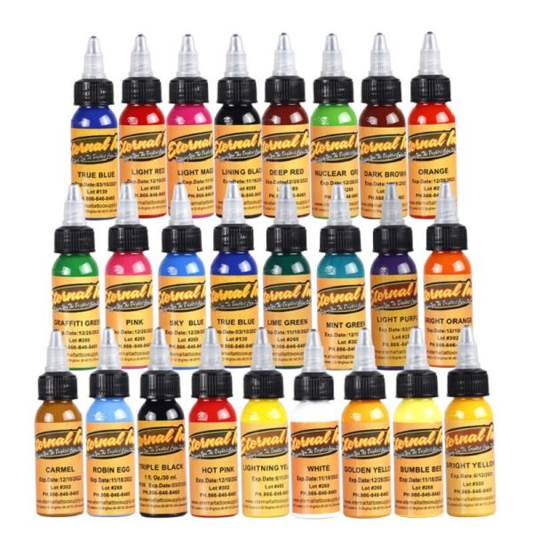 25 Colors Professional Tattoo Ink 30ml Colors Set For Body Art Natural Plant Permanent Pigment Paint tintas de tatuaje - Image 3