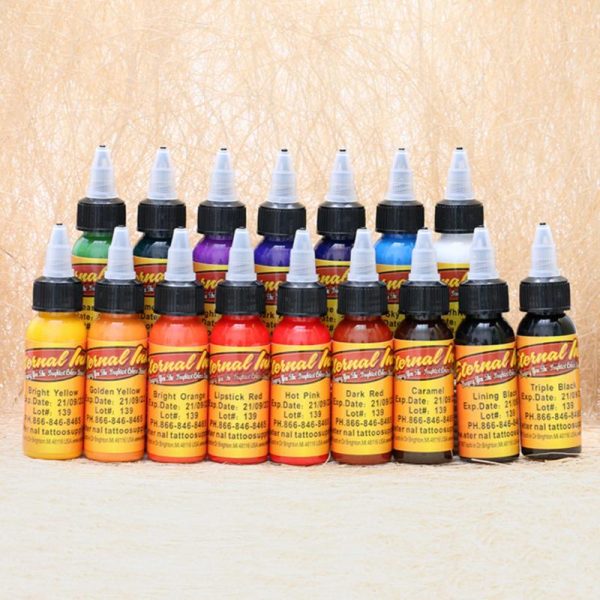 30ml/10ml Color Tattoo Ink Pigment Professional DIY Tattoo Eyebrow Eyeliner Pigment Practice Semi-permanent Tattoo Ink For Body