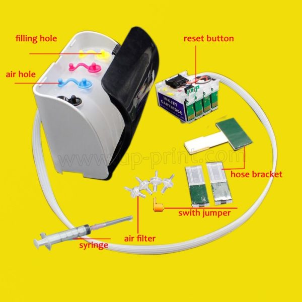 34XL Empty CISS Continuous Ink Supply System for epson WF-3725 WF-3720 Europe version printer - Image 2
