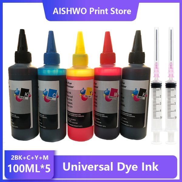 4Color Universal 100ml Refill Dye Ink Kit for Epson for Canon for HP for Brother All Model Printer ink CISS Ink Voor inkt Tank