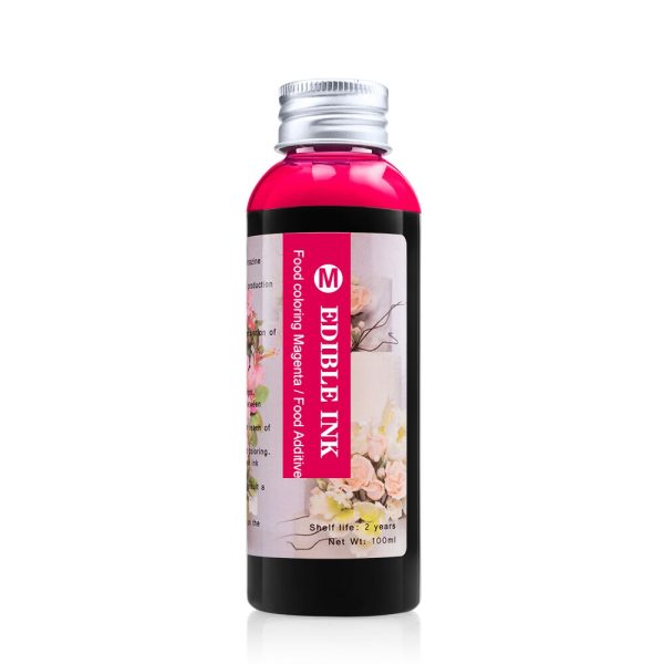 5 option 100ML Edible Ink for Canon &All Brand Coffee Art Latte Printer Machine Printing On Cake Drink Rice Rose Flower Food Ink - Image 3