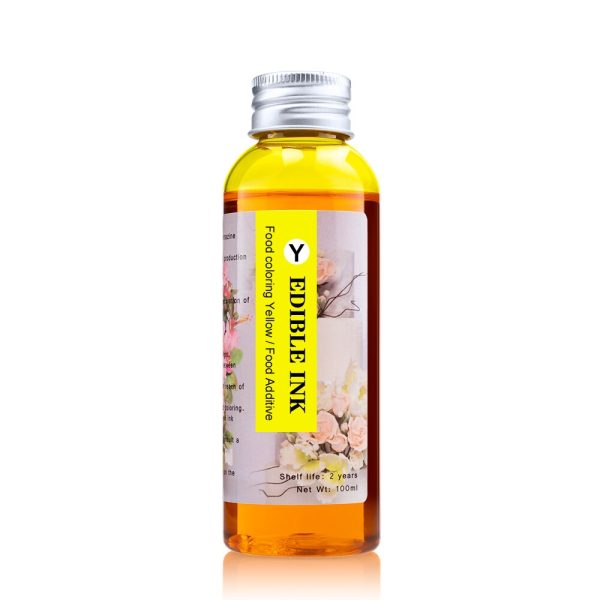 5 option 100ML Edible Ink for Canon &All Brand Coffee Art Latte Printer Machine Printing On Cake Drink Rice Rose Flower Food Ink - Image 5