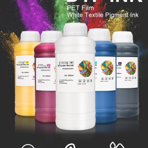 5 pieces/set 1000ml heat transfer A3 A4 pet film ink dtf white ink for epson i3200 xp600 l1800 dtf printers