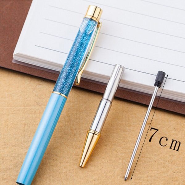 50 pcs/lot Diamond Crystal Pen Special Metal Refills Ballpoint Pen Cartridge 7cm Length For Office School Students Wholesale - Image 6