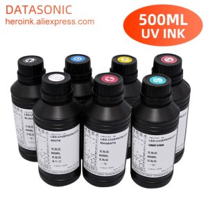 500ML Bottle LED UV Ink For Epson L800 L805 L1800 R290 R330 1390 1400 1410 UV Printer Ink UV Varnish Gloss Ink Hard INK Soft