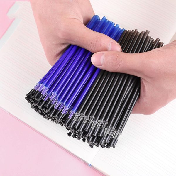 50Pcs/lot Magic Erasable Pen Refill Gel Pen Refill Accessories 0.5mm Blue Black Ink Writing Tools Office Shool Pens Refill Rod - Image 2
