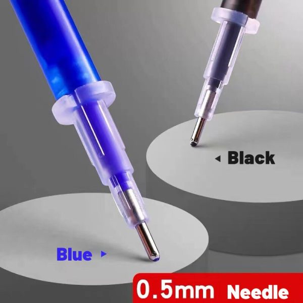 50Pcs/lot Magic Erasable Pen Refill Gel Pen Refill Accessories 0.5mm Blue Black Ink Writing Tools Office Shool Pens Refill Rod - Image 3