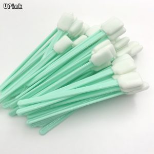 50pcs For DX4 DX5 DX7 TX800 XP600 Print Head Clean Swab Stick Sponge Foam Tipped Miamki JV5 CJV150 JHF Solvent Uv Printer