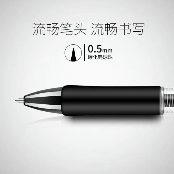 8pcs/set Retractable Gel Pen Black/red/blue ink Ballpoint for writing 0.5mm refills Office school supplies Stationery - Image 5