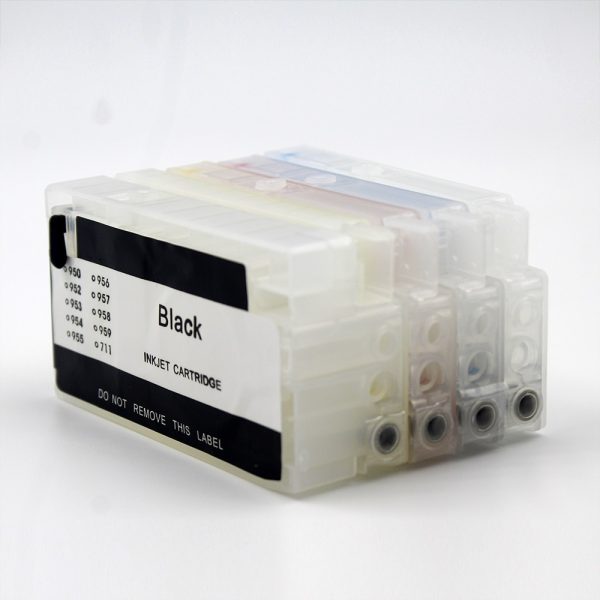 95U 951 952 953 954 955 Permanent Chip Refillable Ink Cartridge for HP OfficeJet Pro 7720 7740 8210 8216 8710 8720 8740 Printers - Image 2