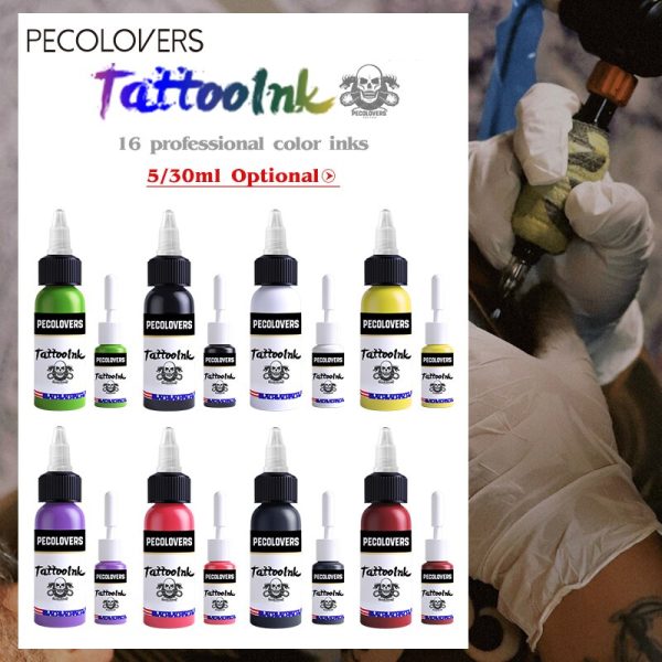 9Colors 5ml/Bottle Professional TattooInk For Body Art Natural Plant Micropigmentation Pigment Permanent Tattoo Ink - Image 2