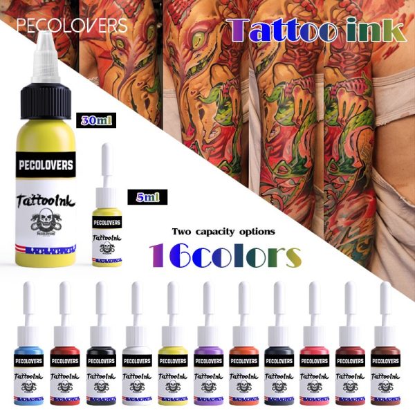 9Colors 5ml/Bottle Professional TattooInk For Body Art Natural Plant Micropigmentation Pigment Permanent Tattoo Ink - Image 4