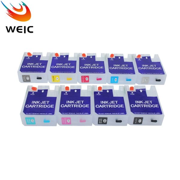 9PC 80ML Refillable Ink Cartridge for Epson Stylus Pro 3800 3880 Printer with Chip Sensor - Image 4