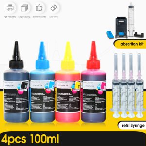 ALIZEO Refill Ink Kit for Epson for Canon for HP for Brother Printer CISS Ink and refillable printers dye ink