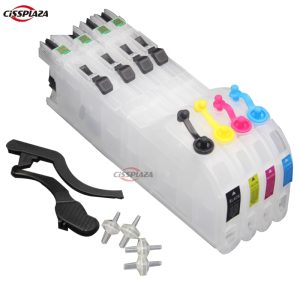 CISSPLAZA 4pcs LC563 lc565 lc567 compatible for brother J2310 J2510 J3520 J3720 J6520DW J6720DW refillable ink cartridge