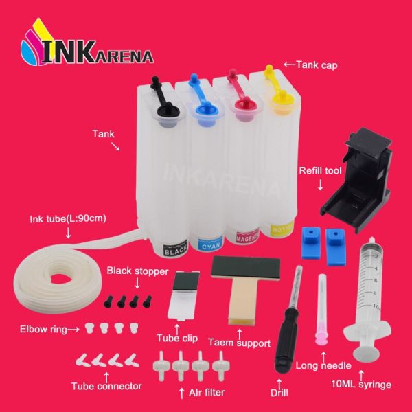 Continuous Ink Supply System For Canon Cis Ink Kit MG2250 MG3150 MG4150 MX375 MX395 MG2150 MG3250 MG3255 MG3550 MG4100 Printer - Image 2