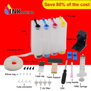Continuous Ink Supply System For Canon Cis Ink Kit MG2250 MG3150 MG4150 MX375 MX395 MG2150 MG3250 MG3255 MG3550 MG4100 Printer