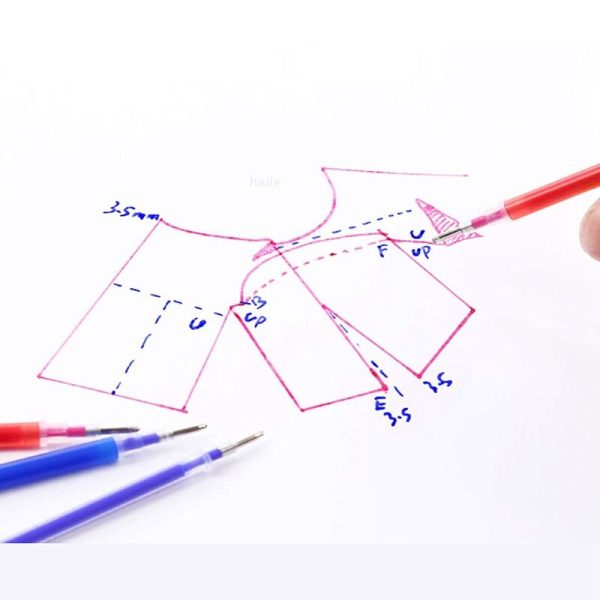 Haile 100/300pcs Heat Erasable Pens High Temperature Disappearing Fabric Marker Pen for Patchwork Fabric PU Leather Sewing Tool - Image 2