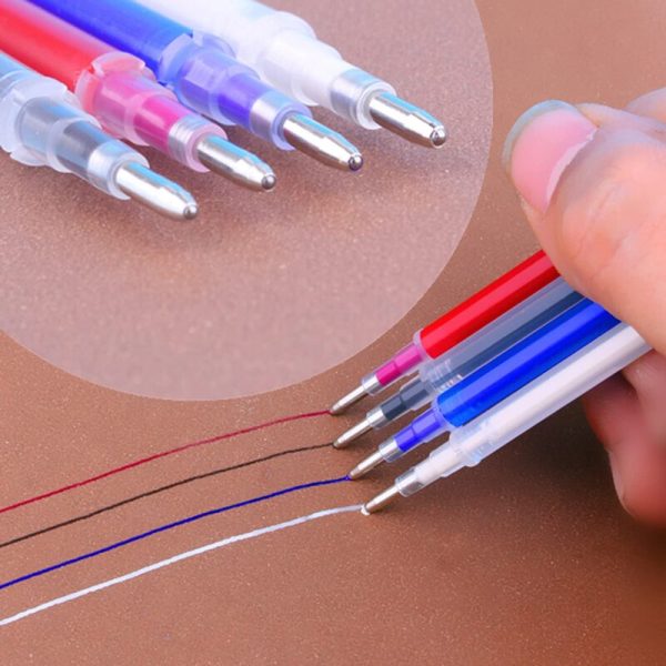 Haile 100/300pcs Heat Erasable Pens High Temperature Disappearing Fabric Marker Pen for Patchwork Fabric PU Leather Sewing Tool - Image 4